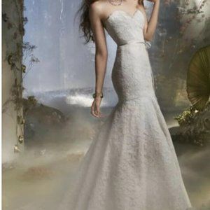Lazaro Vintage Lace Wedding Dress